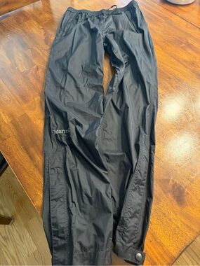 Marmot Black  Youth Lightweight Rain Pants